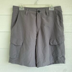 Magellan Water Repellant Gray Cargo Shorts Size 38 EUC Outdoors Fish Gear